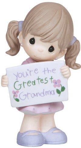 Precious Moments 133033 Girl Holding Greatest Grandma Sign Figurine
