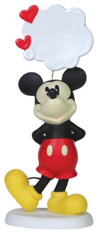 Precious Moments 151701 Disney Mickey Thought Bubble Figurine with Pen Set 2