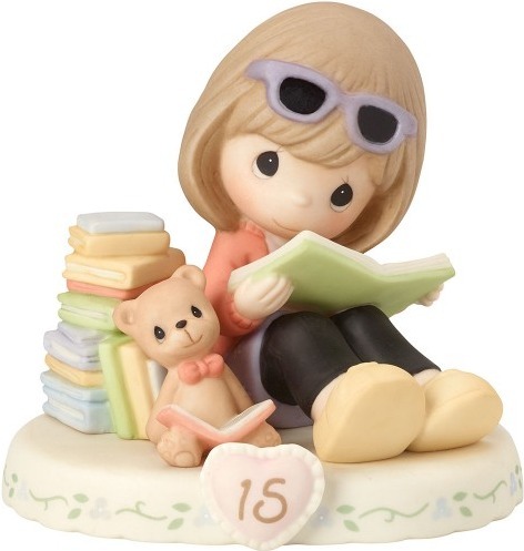 Precious Moments 162014Bi Girl with Books Age 15 Figurine
