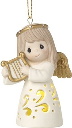 Precious Moments 171026 Angel with Harp Ornament LED