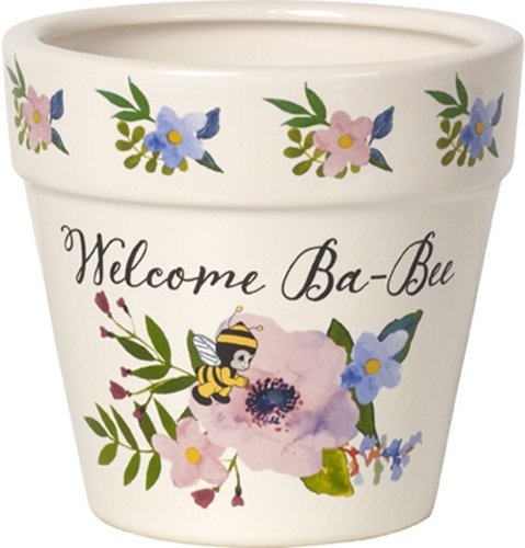 Precious Moments 171493 Welcome Ba Bee Flower Pot