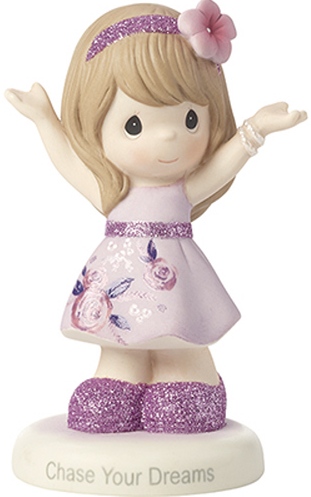 Precious Moments 182003 Girl In Floral Dress Figurine