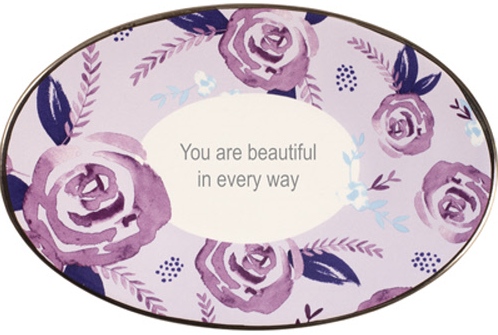 Precious Moments 182415 Floral Oval Trinket Dish