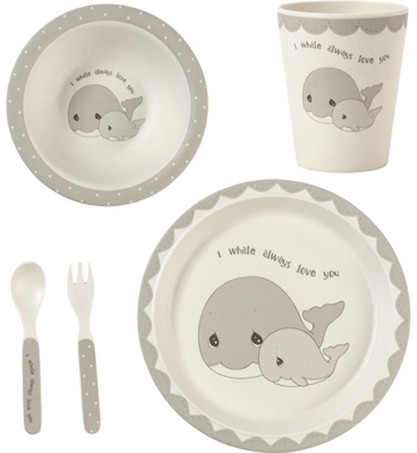 Precious Moments 182417 Set of 5 Mealtime Whale Gift Set