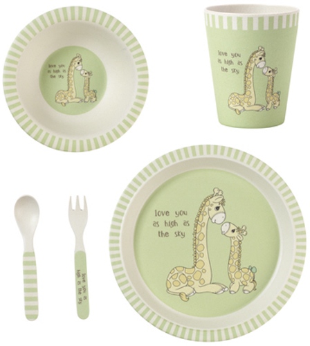 Precious Moments 182419 Mealtime Giraffe Gift Set Set of 5