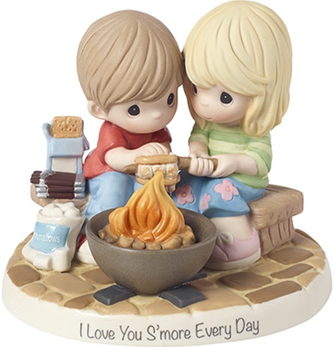 Precious Moments 183002i Couple Roasting Marshmallows Figurine