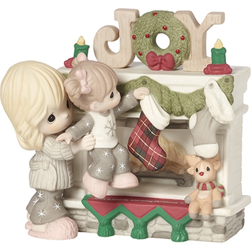 Precious Moments 191028 Mom and Daughter Hanging Stockings Figurine