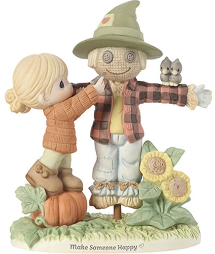 Precious Moments 191035 Girl with Scarecrow Figurine