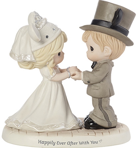 Precious Moments 191061 Disney Wedding Couple Figurine