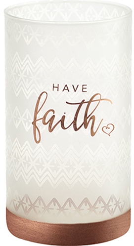 Precious Moments 191454 Have Faith Hurricane 7in Candle Holder