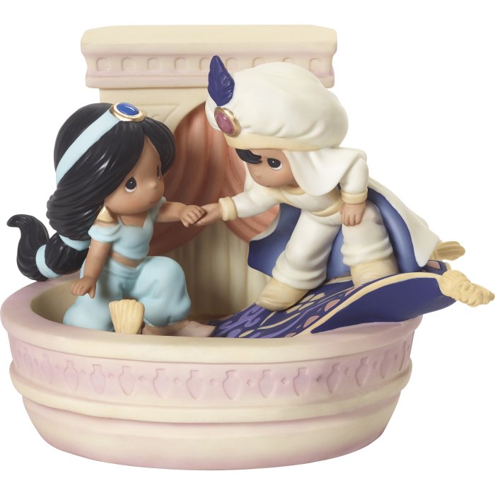 Precious Moments 192012 Disney Aladdin and Jasmine Figurine LE