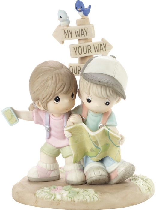Precious Moments 201031 Couple Lost with Map Figurine