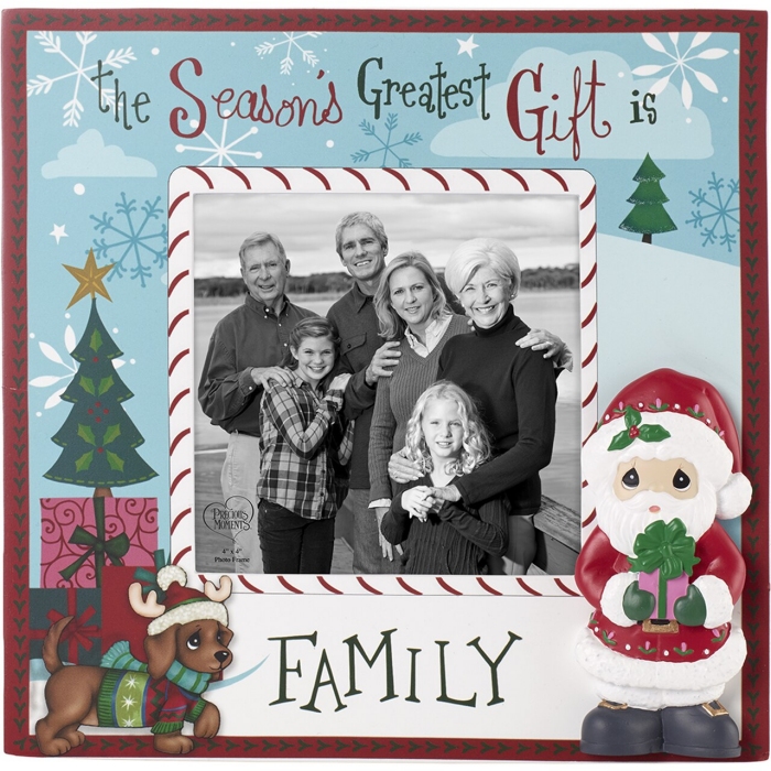 Precious Moments 201408 The Season's Greatest Gift Is Family Photo Frame