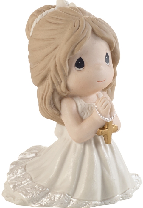 Precious Moments 202017 Brunette Girl Kneeling For First Communion Figurine