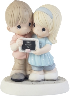 Precious Moments 203014 Parents-To-Be Holding Sonogram Figurine