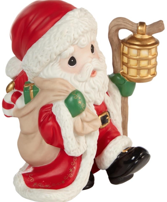 Precious Moments 211011 Annual Santa with Lantern Figurine