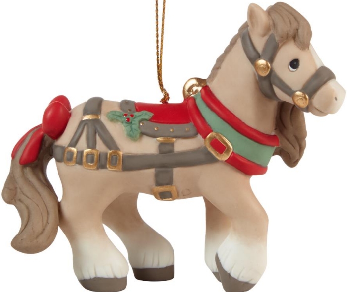 Precious Moments 211016 Annual Animal Clydesdale Horse Christmas Ornament