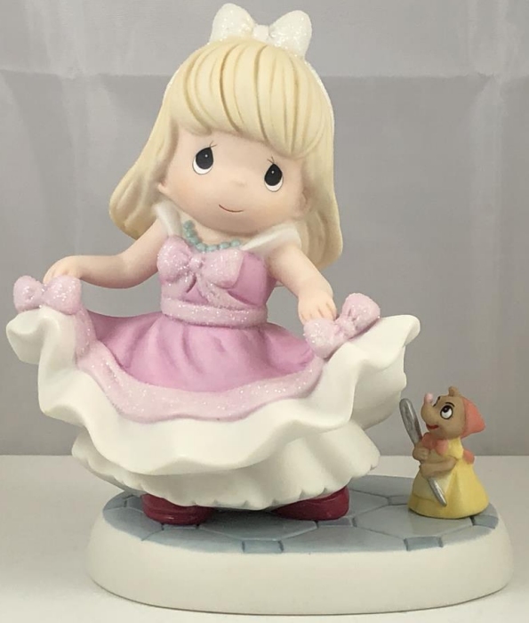Precious Moments 211025 Disney Cinderella Pink Gown Figurine