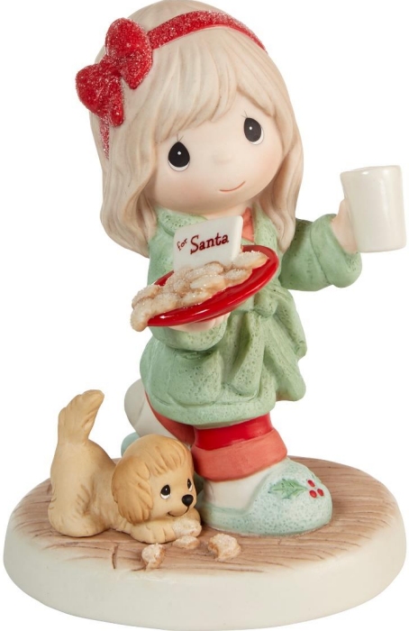 Precious Moments 211041 Milk and Cookies For Santa Figurine