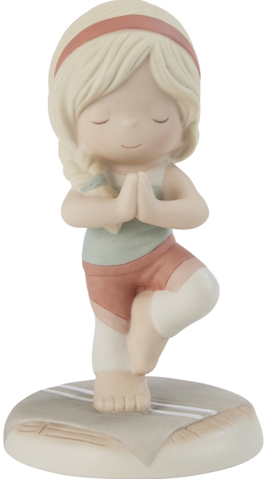 Precious Moments 212008 Girl In Yoga Pose Figurine