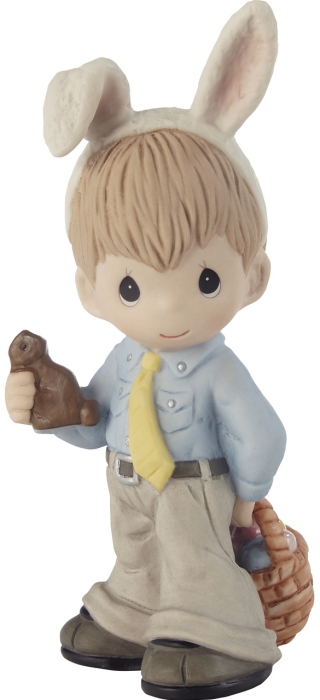 Precious Moments 212016 Boy In Easter Outfit And Bunny Ears Figurine