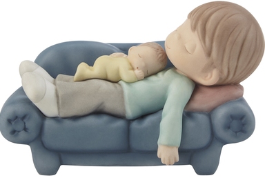 Special Sale SALE216001 Precious Moments 216001 Dad with Baby On Couch Figurine