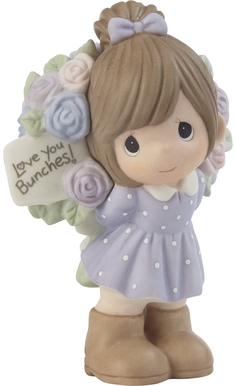 Precious Moments 216010 Girl With Flowers Behind Back Figurine