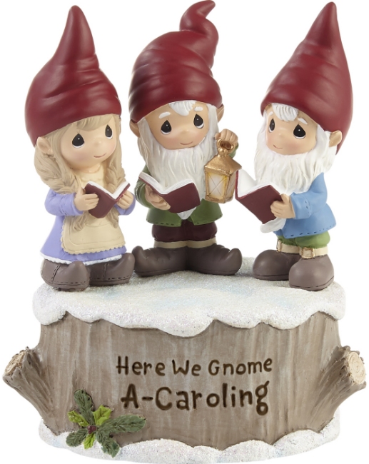 Precious Moments 221107 Three Gnomes Caroling Musical