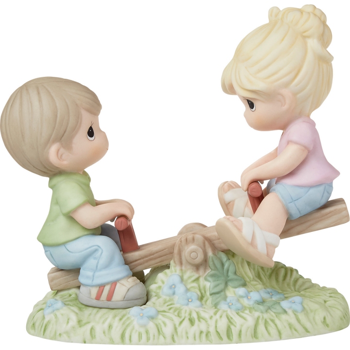 Precious Moments 222005 Couple On Teeter Totter Figurine