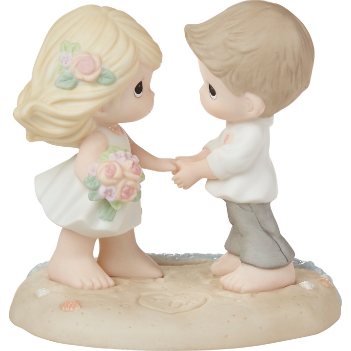 Precious Moments 222030 Casual Wedding Couple On Beach Figurine