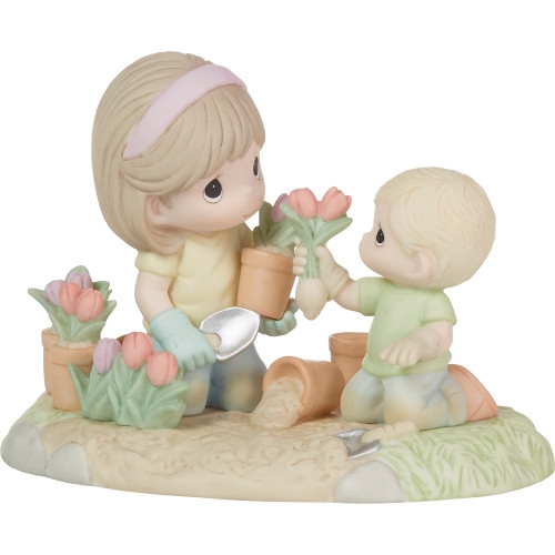 Precious Moments 223011 Mother And Son Gardening Figurine