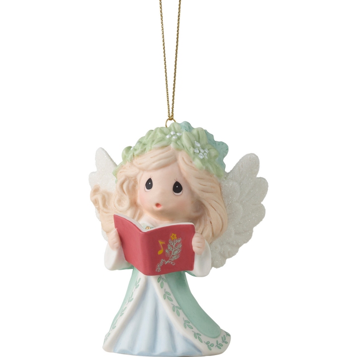 Precious Moments 231018N Annual Angel With Sheet Music Ornament