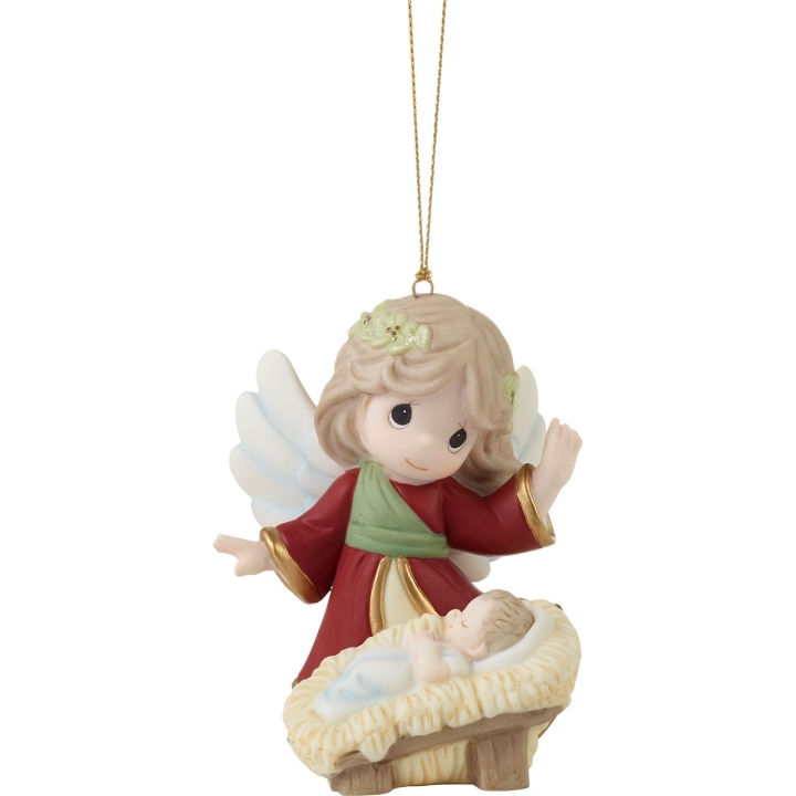 Precious Moments 231037N Angel With Baby Jesus Ornament