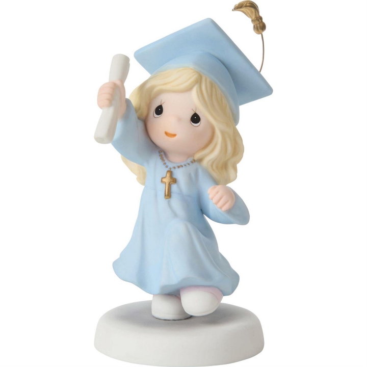 Precious Moments 252006 Graduation Girl With Cross Figurine