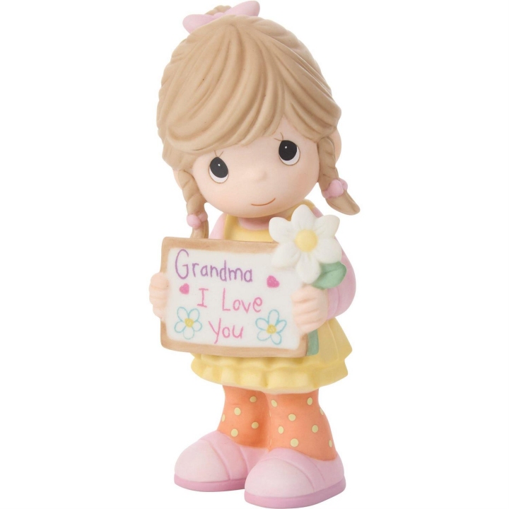 Precious Moments 252020N Girl Holding Grandma Card Figurine