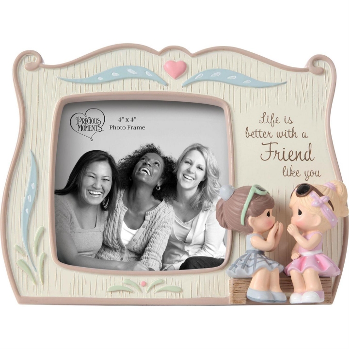 Precious Moments 252412N Two Friends Whispering Photo Frame