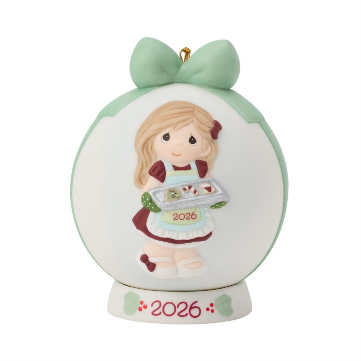 Precious Moments 261003N Dated 2026 Girl Ball Ornament