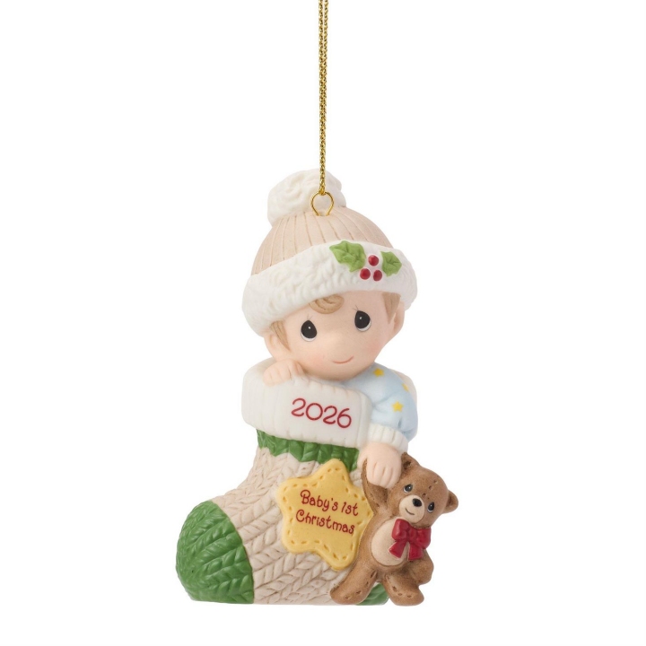 Precious Moments 261006N Dated 2026 Baby Boy Ornament