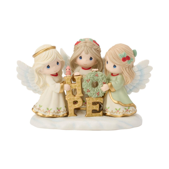 Precious Moments 261045 Ltd Ed Angels Holding HOPE Figurine