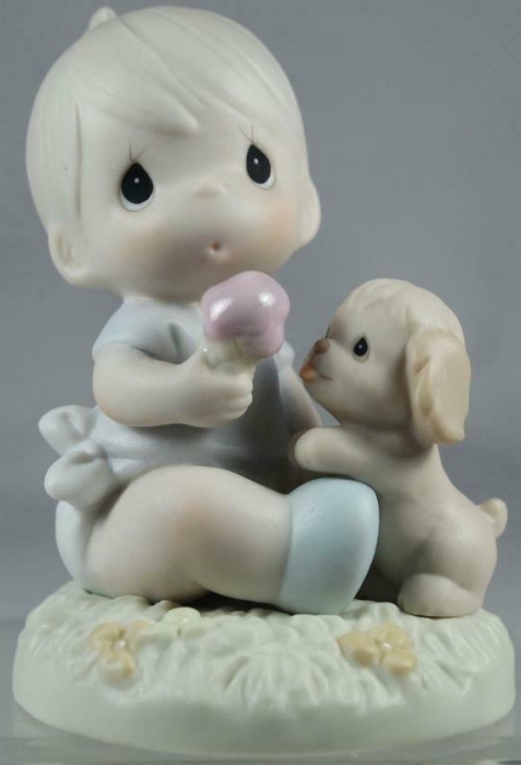 Precious Moments 272493 Boy With Puppy Figurine