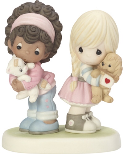 Precious Moments CC199002 2019 Collector's Club MOF Girls with Dog and Cat Figurine