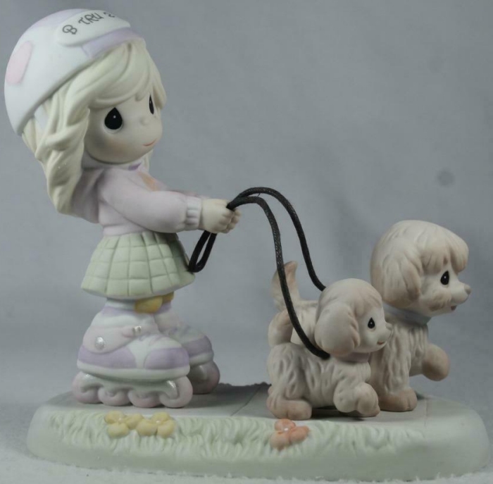 Precious Moments FC890004 We're Pullin For You Puppies Figurine