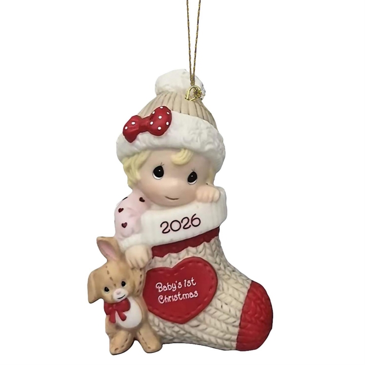 Precious Moments PMI261005N Dated 2026 Baby Girl Ornament