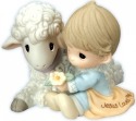 Precious Moments 102013 Boy Hugging Lamb Figurine