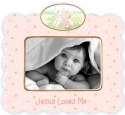 Precious Moments 102401 Baby Girl Polka Dot Photo Frame