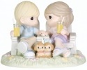 Precious Moments 104018 Couple with Puppy Dogs on Adirondack Chairs Figurine