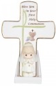 Precious Moments 104409 Communion Girl Cross with Stand Set of 2