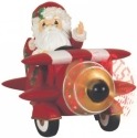 Precious Moments 111117 Santa In Plane LED Figurine
