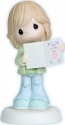 Precious Moments 112009 Girl Holding Card Figurine