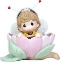 Precious Moments 113003 Bumble Bee Girl In Flower Figurine